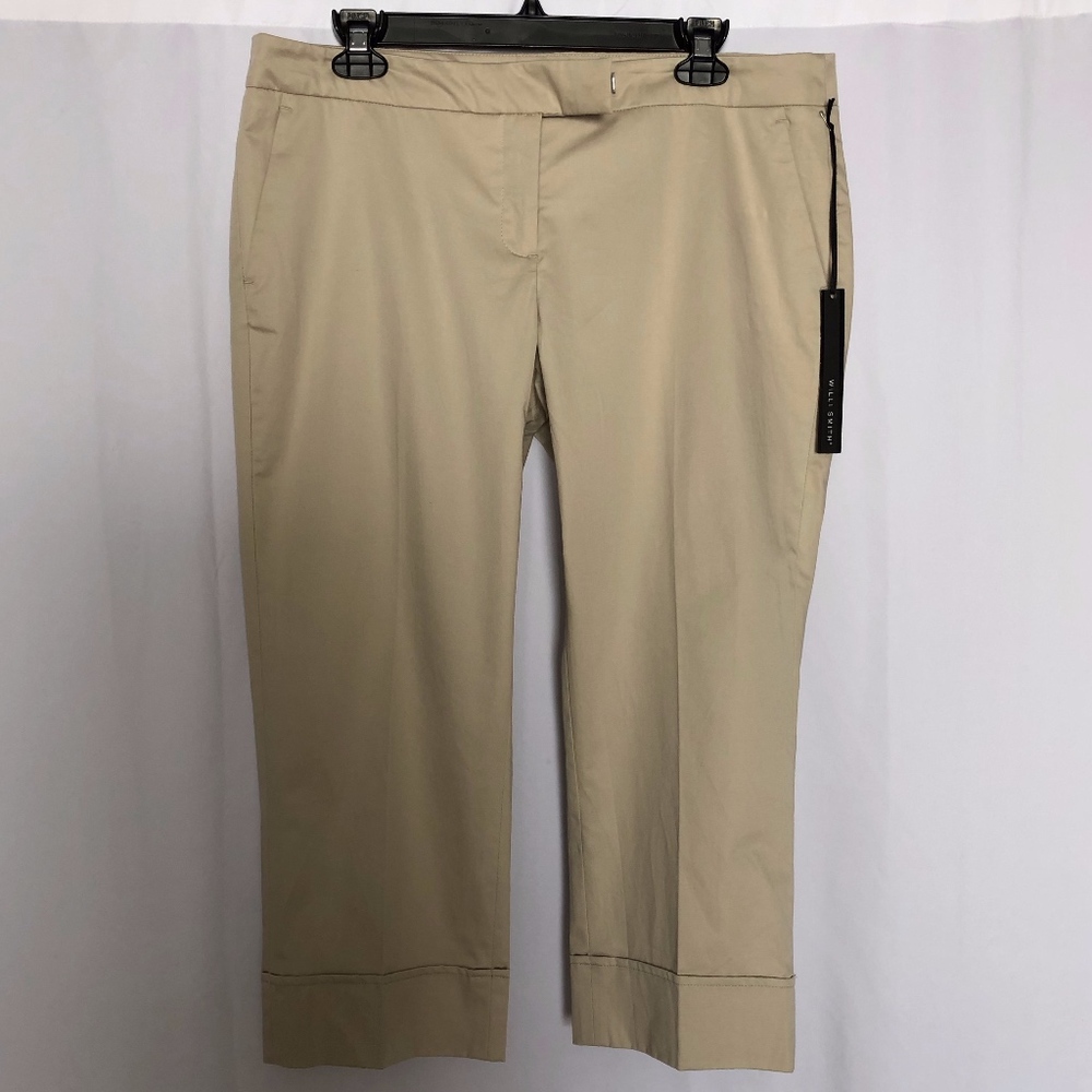 Tan Capri's Cuffed Hem Women's Size 12 B496
